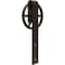 Ekena Millwork Premium Wagon Wheel Roller Hanger w/ Bolts for Barn Door for 1 3/8" Doors, Rustic Brown GB60013RWRB - alternate 3